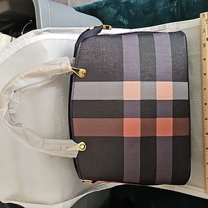 New striped handbag